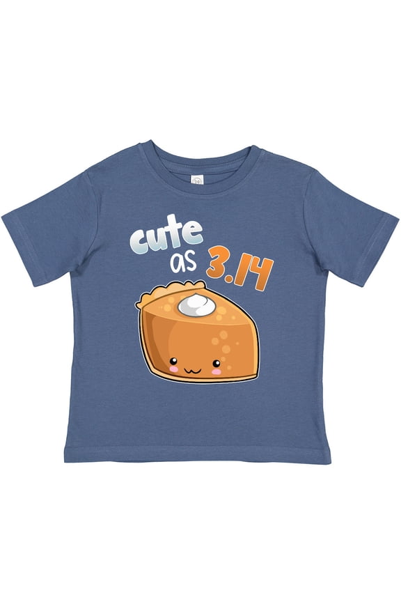 Cute As 3.14 Pi Day Pumpkin Pie Pun Boys or Girls Toddler T-Shirt
