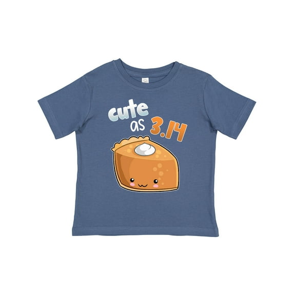 Inktastic Cute As 3.14 Pi Day Pumpkin Pie Pun Boys or Girls Toddler T-Shirt