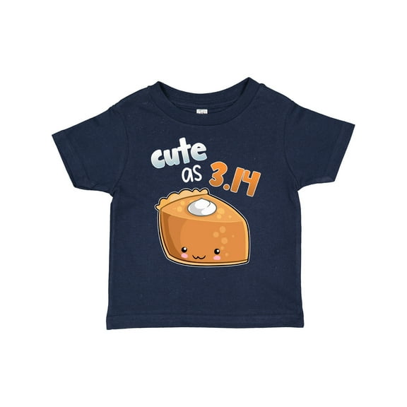 Inktastic Cute As 3.14 Pi Day Pumpkin Pie Pun Boys or Girls Toddler T-Shirt
