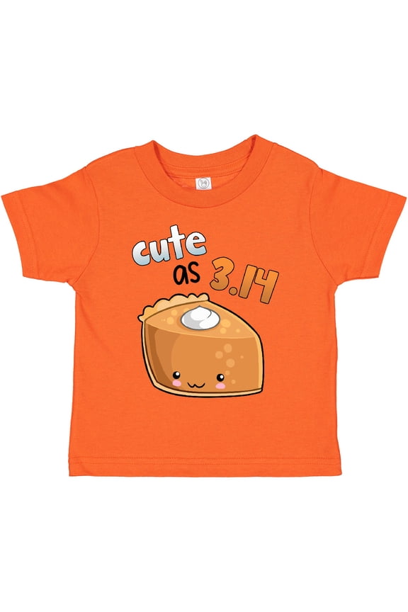 Cute As 3.14 Pi Day Pumpkin Pie Pun Boys or Girls Toddler T-Shirt