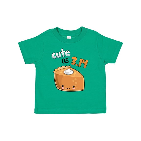Inktastic Cute As 3.14 Pi Day Pumpkin Pie Pun Boys or Girls Toddler T-Shirt