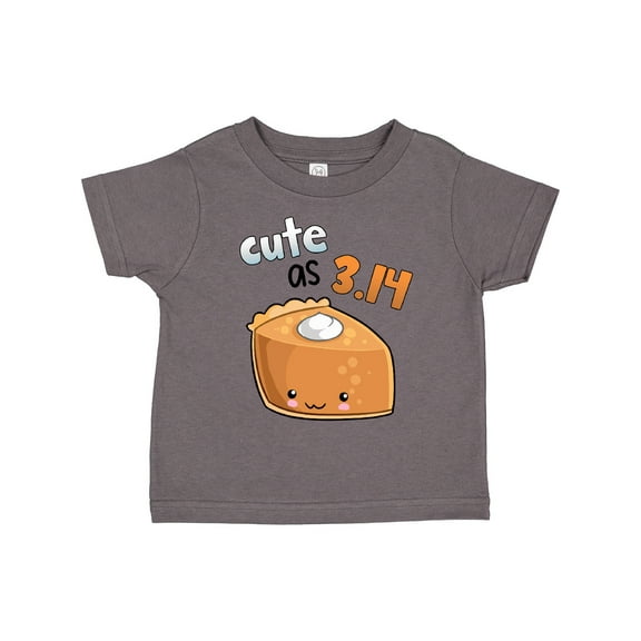 Inktastic Cute As 3.14 Pi Day Pumpkin Pie Pun Boys or Girls Toddler T-Shirt