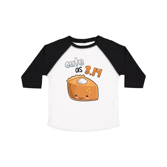 Inktastic Cute As 3.14 Pi Day Pumpkin Pie Pun Boys or Girls Toddler T-Shirt