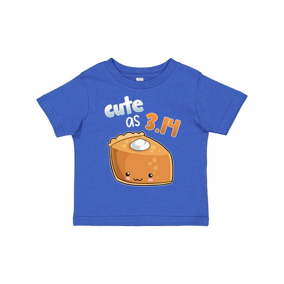 Inktastic Cute As 3.14 Pi Day Pumpkin Pie Pun Boys or Girls Toddler T-Shirt