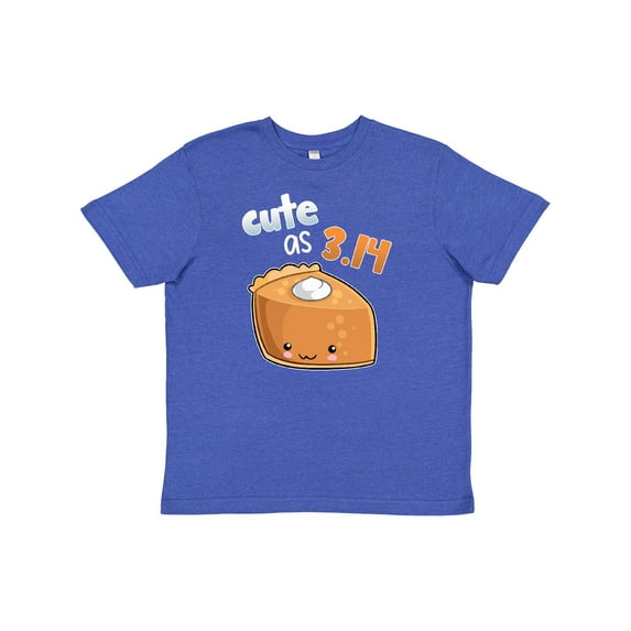 Inktastic Cute As 3.14 Pi Day Pumpkin Pie Pun Youth T-Shirt