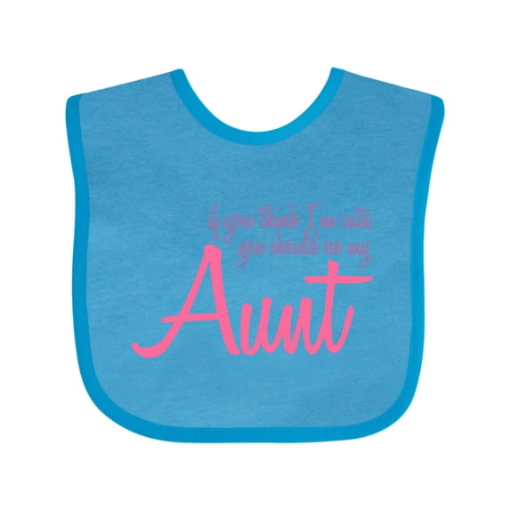 Inktastic Cute Aunt Boys or Girls Baby Bib