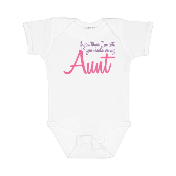 Inktastic Cute Aunt Boys or Girls Baby Bodysuit