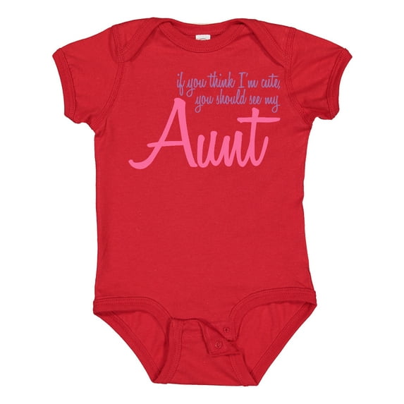 Inktastic Cute Aunt Boys or Girls Baby Bodysuit