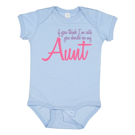 Inktastic Cute Aunt Boys or Girls Baby Bodysuit