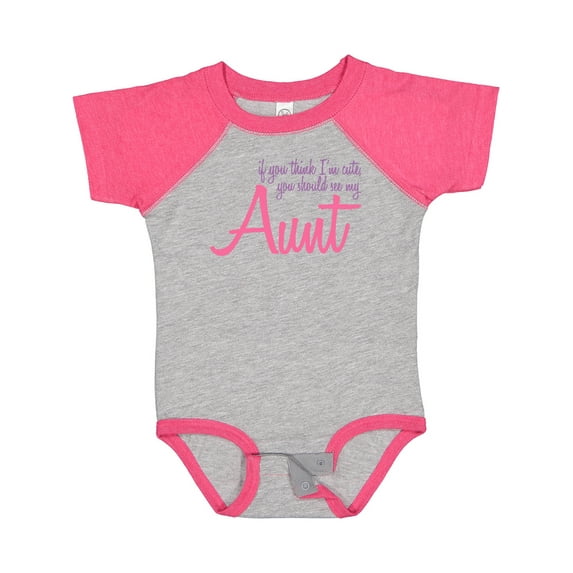Inktastic Cute Aunt Boys or Girls Baby Bodysuit
