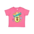 thumbnail image 1 of Inktastic Cute Avocado in Sombrero Cinco De Mayo Boys or Girls Toddler T-Shirt, 1 of 5