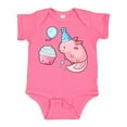 thumbnail image 1 of Inktastic Cute Axolotl Birthday with Cupcake Boys or Girls Baby Bodysuit, 1 of 5