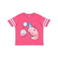 thumbnail image 1 of Inktastic Cute Axolotl Birthday with Cupcake Boys or Girls Toddler T-Shirt, 1 of 5