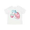 thumbnail image 1 of Inktastic Cute Axolotl Birthday with Cupcake Boys or Girls Toddler T-Shirt, 1 of 5
