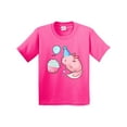 thumbnail image 1 of Inktastic Cute Axolotl Birthday with Cupcake Youth T-Shirt, 1 of 5