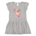 thumbnail image 1 of Inktastic Cute Axolotl Loves Tacos Girls Toddler Dress, 1 of 5