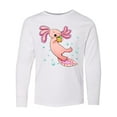 thumbnail image 1 of Inktastic Cute Axolotl Loves Tacos Long Sleeve Youth T-Shirt, 1 of 5
