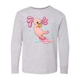 thumbnail image 1 of Inktastic Cute Axolotl Loves Tacos Long Sleeve Youth T-Shirt, 1 of 5