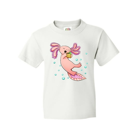 Inktastic Cute Axolotl Loves Tacos Youth T-Shirt