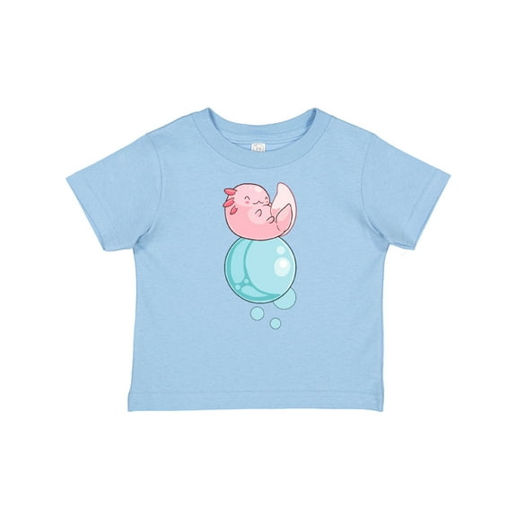 Inktastic Cute Axolotl Sitting on a Bubble Boys or Girls Baby T-Shirt