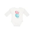 thumbnail image 1 of Inktastic Cute Axolotl Sitting on a Bubble Boys or Girls Long Sleeve Baby Bodysuit, 1 of 5