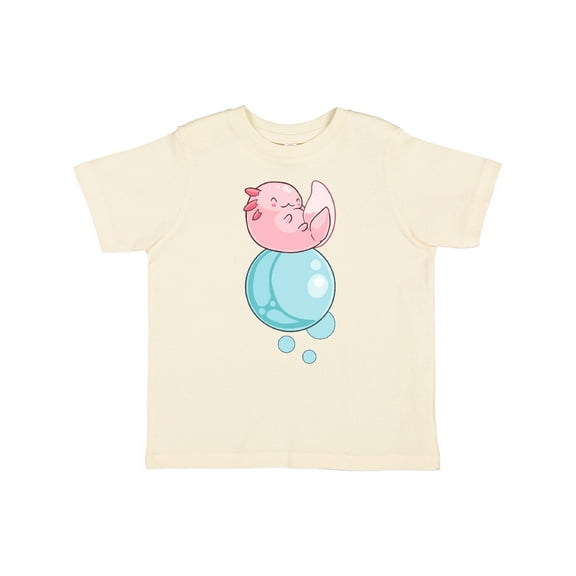 Inktastic Cute Axolotl Sitting on a Bubble Boys or Girls Toddler T-Shirt