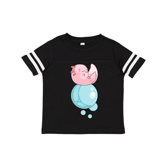 Inktastic Cute Axolotl Sitting on a Bubble Boys or Girls Toddler T-Shirt