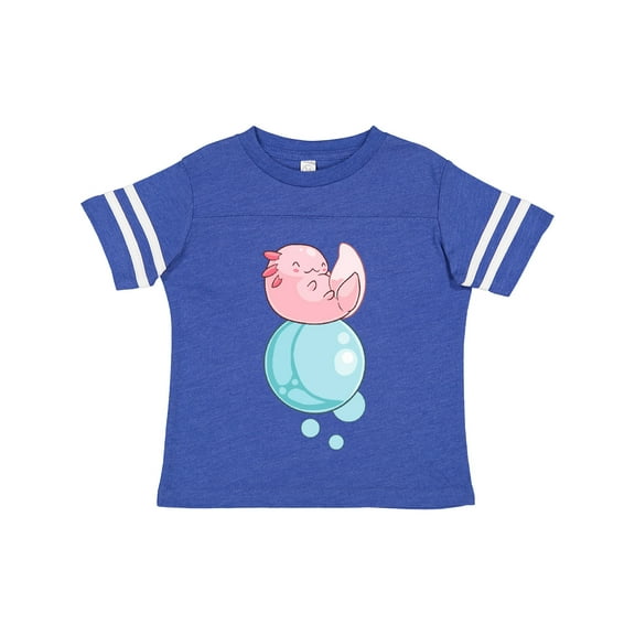 Inktastic Cute Axolotl Sitting on a Bubble Boys or Girls Toddler T-Shirt