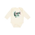 thumbnail image 1 of Inktastic Cute Axolotl Swimming with Bubbles Boys or Girls Long Sleeve Baby Bodysuit, 1 of 5