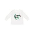 thumbnail image 1 of Inktastic Cute Axolotl Swimming with Bubbles Boys or Girls Long Sleeve Toddler T-Shirt, 1 of 5