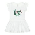 thumbnail image 1 of Inktastic Cute Axolotl swimming with bubbles Girls Toddler Dress, 1 of 5