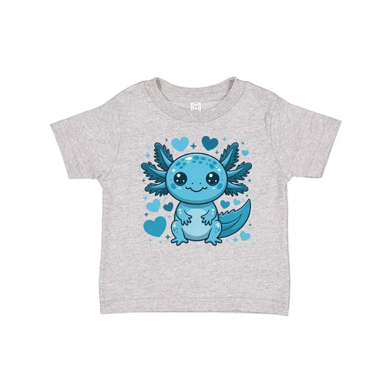 Inktastic Cute Axolotl with Hearts and Stars Boys or Girls Baby T-Shirt