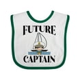 thumbnail image 1 of Inktastic Cute Baby Boy Sailing Captain Boys Baby Bib, 1 of 4
