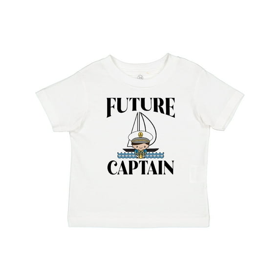 Inktastic Cute Baby Boy Sailing Captain Boys Baby T-Shirt