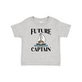 thumbnail image 1 of Inktastic Cute Baby Boy Sailing Captain Boys Baby T-Shirt, 1 of 5