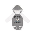 thumbnail image 1 of Inktastic Cute Baby Boy Sailing Captain Boys Long Sleeve Baby Bodysuit, 1 of 5