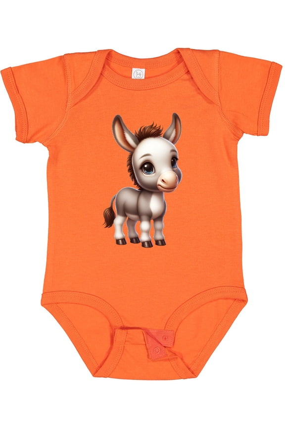 Cute Baby Donkey Boys or Girls Baby Bodysuit