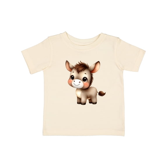 Inktastic Cute Baby Donkey Boys or Girls Baby T-Shirt