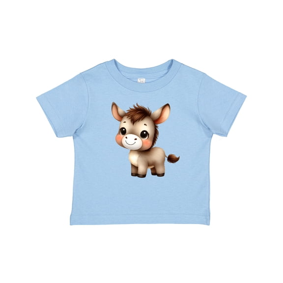 Inktastic Cute Baby Donkey Boys or Girls Baby T-Shirt