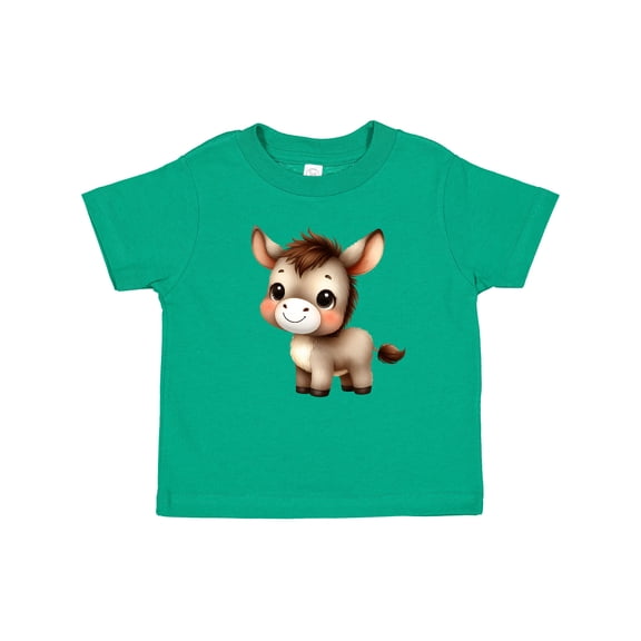 Inktastic Cute Baby Donkey Boys or Girls Baby T-Shirt