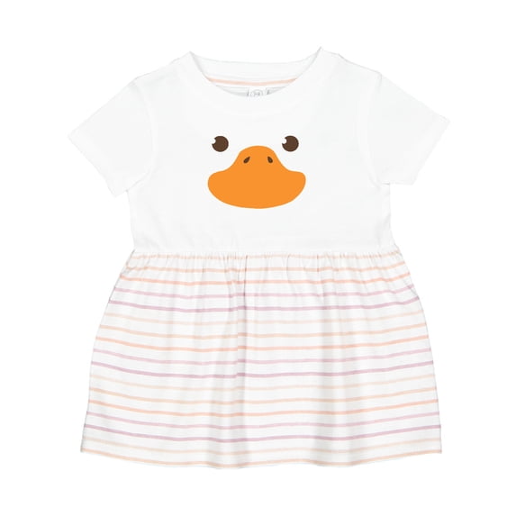 Inktastic Cute Baby Duck Face Girls Baby Dress