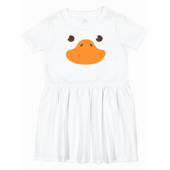 Inktastic Cute Baby Duck Face Girls Toddler Dress