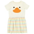 thumbnail image 1 of Inktastic Cute Baby Duck Face Girls Toddler Dress, 1 of 5