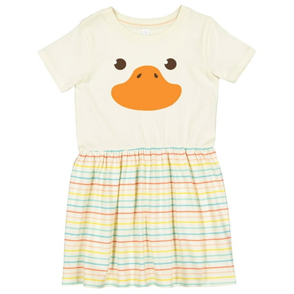 Inktastic Cute Baby Duck Face Girls Toddler Dress