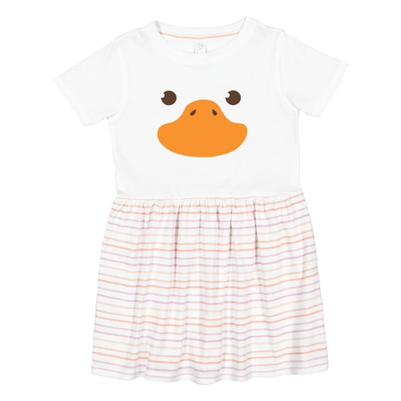 Inktastic Cute Baby Duck Face Girls Toddler Dress
