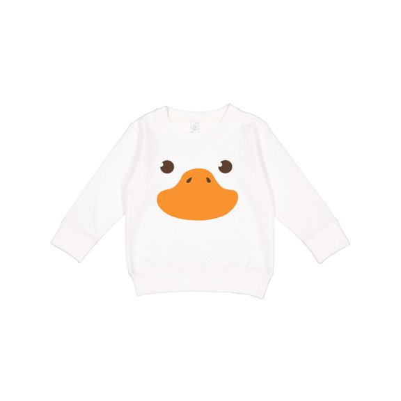 Inktastic Cute Baby Duck Face Toddler Sweatshirt