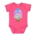 thumbnail image 1 of Inktastic Cute Baby Elephant in a Pink Hot Air Balloon Boys or Girls Baby Bodysuit, 1 of 5