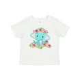 thumbnail image 1 of Inktastic Cute Baby Elephant with Flowers Boys or Girls Baby T-Shirt, 1 of 5