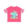 thumbnail image 1 of Inktastic Cute Baby Elephant with Flowers Boys or Girls Toddler T-Shirt, 1 of 5