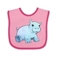 thumbnail image 1 of Inktastic Cute Baby Hippo Boys or Girls Baby Bib, 1 of 4